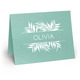 Palm Leaves Folded Shimmer Note Cards Image 1 of 2